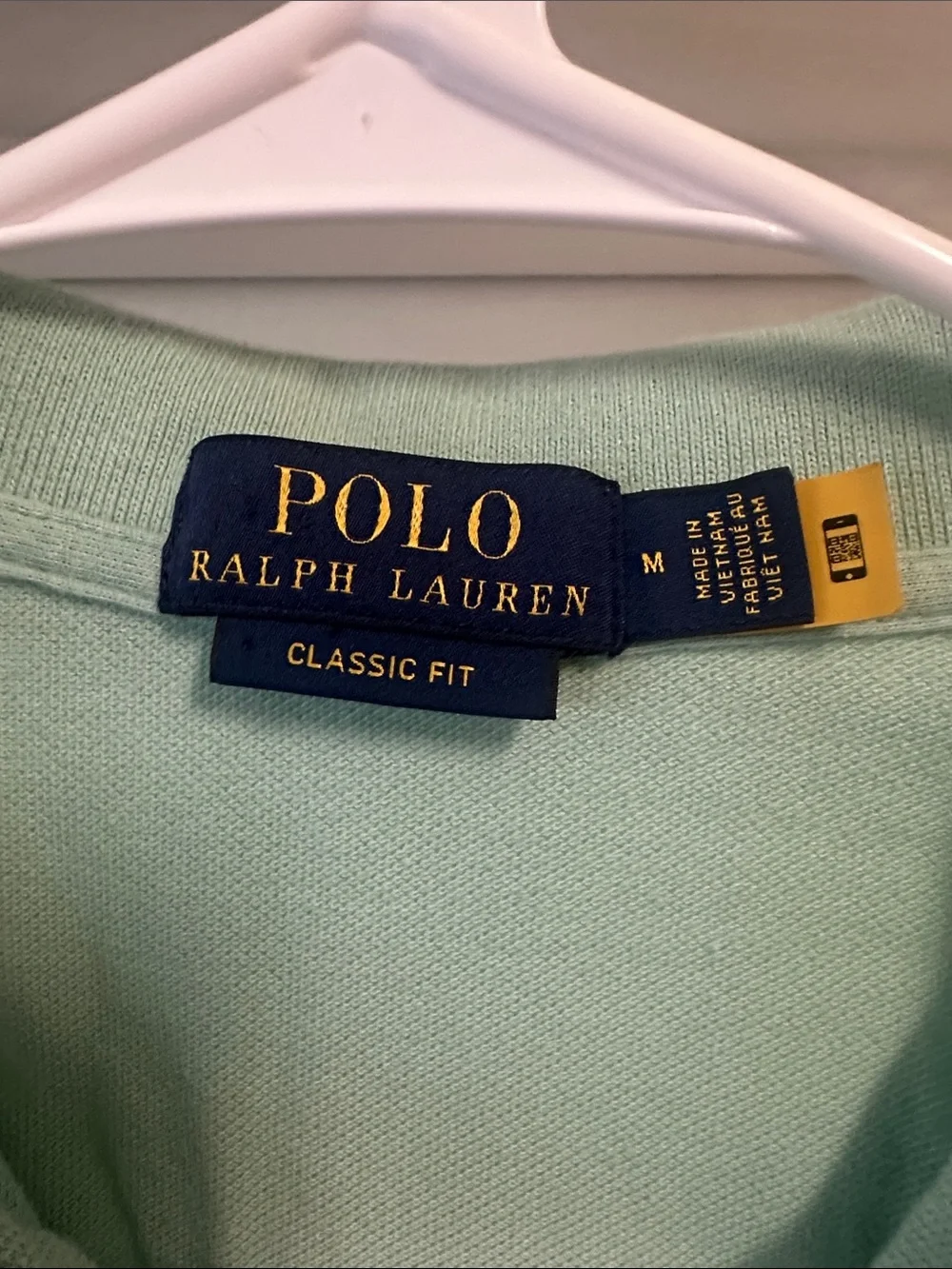 Polo by Ralph Lauren Mint Green Short-Sleeve Polo with Coral Pony